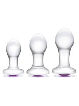 Glas Bling Bling Glass Anal Training Kit 3-Piece - Graduated Sizes