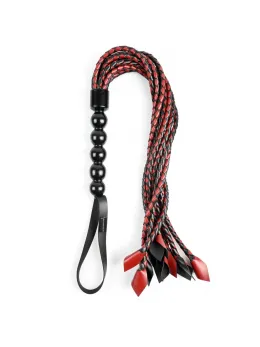 Sportsheets Saffron Braided Flogger - 9-Strand Faux Leather, 61 cm