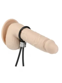 Lux Active Tether Adjustable Silicone Intimate Support Ring Black