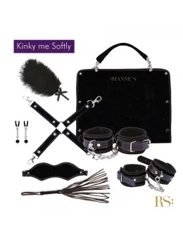 Rianne S Soiree Kinky Me Softly Black - Deluxe Sensual Accessory Set