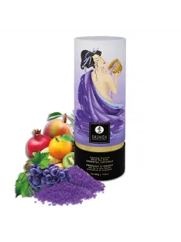 Shunga Bath Salts Exotic Fruits 500g - Dead Sea Crystals & Fragrant Candle