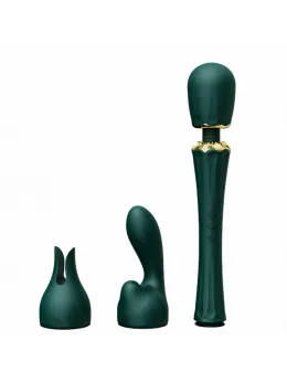 ZALO Kyro Turquoise Green Wand - Direct Power 2.0, 2 Attachments, USB