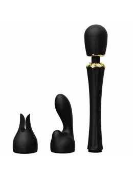 ZALO Kyro Wand Massager Obsidian Black, Direct Power, Silicone, Large