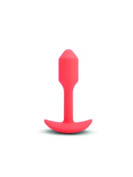 b-Vibe Vibrating Snug Plug 1 Orange - Weighted Silicone Model 62g
