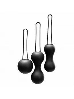 Je Joue Ami Progressive Kegel Ball Set Black Silicone 3-Piece