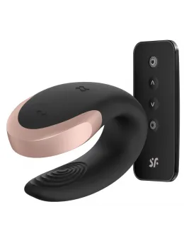 Satisfyer Double Love Black - App-Controlled Couples Device, Waterproof