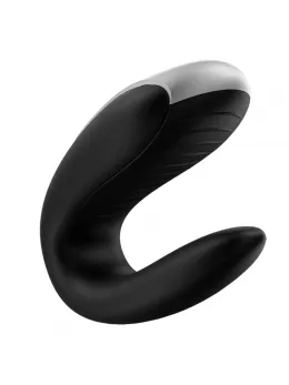 Satisfyer Double Fun Black Couples Device, Dual Motors, App Control