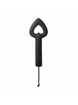 Sportsheets Shadow Heart Impact Paddle Black 29cm Adjustable Strap