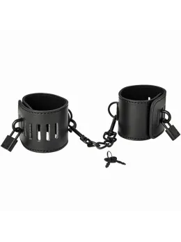 Sportsheets Shadow Locking Cuffs Adjustable Restraint 25cm Black