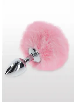 TABOOM Bunnytail Plug Pink - Aluminum Model with Faux Tail, Small Size