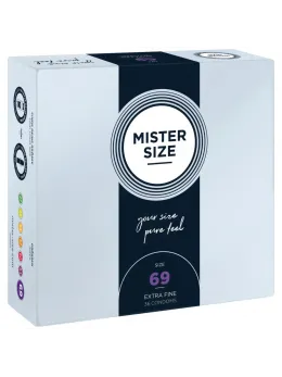 Mister Size 69 mm Premium Latex Condoms 36-Pack - Maximum Comfort Fit