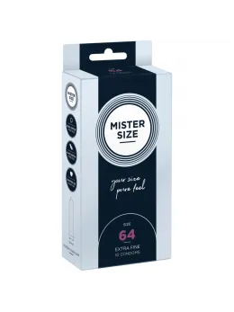 Mister Size 64 mm Premium Latex Condoms 10-Pack - Large Anatomical Fit