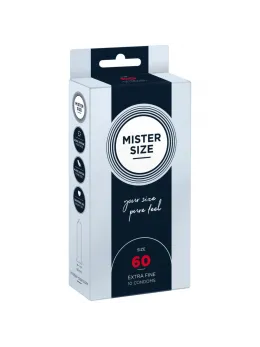 Mister Size 60 mm Condoms 10-Pack - Anatomically Tailored, Ultra-Thin