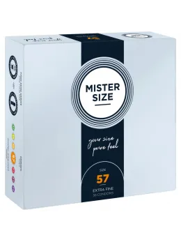 Mister Size 57mm Condoms 36-Pack - Tailored Fit, Ultra Thin, Latex