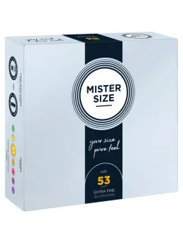 MISTER SIZE 53 mm Condoms 36-Pack - Personalized Fit & Comfort