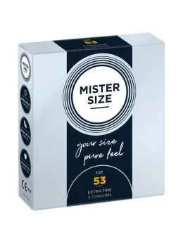 Mister Size 53 mm Anatomically Tailored Condoms 3-Pack