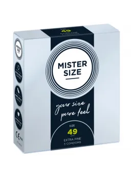 Mister Size 49 mm Comfort Fit Condoms 3-Pack - Tailored Protection
