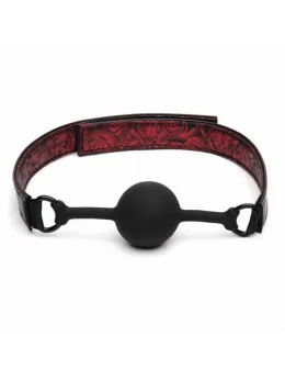 Fifty Shades of Grey Sweet Anticipation Adjustable Silicone Ball Gag Black/Red