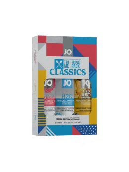 System JO Tri Me Classics Gift Set 3 x 30 ml - Water-Based, Silicone & Flavored Collection