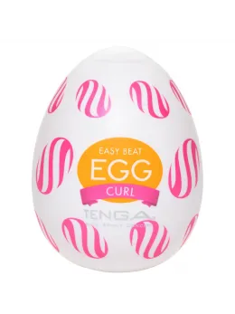 Tenga Egg Wonder Curl Intimate Device - Compact, Textured, Single Piece