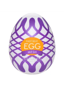 Tenga Egg Wonder Mesh Intimate Device Compact Textured Blue