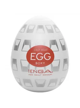 Tenga Egg Boxy Intimate Device Compact Male Model White