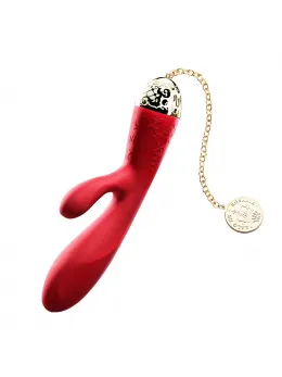 ZALO Rosalie Intimate Wellness Device Bright Red Bluetooth 24K Gold 200mm