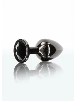 TABOOM Butt Plug With Diamond Jewel L Black Aluminium Large