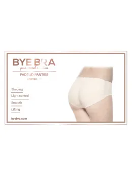 Bye Bra Low Waist Padded Panties S Nude - Shaping Underwear