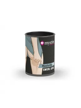 Mystim MasturbaTIN Swirl Girl Intimate Machine, Swirl Texture, White