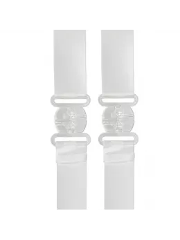 Bye Bra Transparent Low Back Straps - Clear Adjustable Extension 2pcs