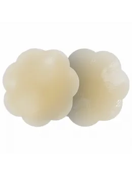 Bye Bra Silicone Nipple Covers Nude Flower-Shaped Reusable 1 Pair