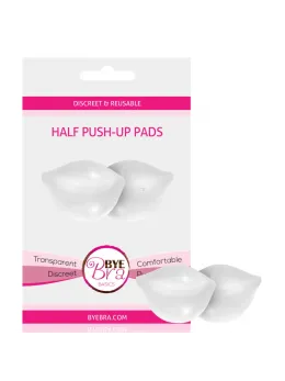Bye Bra Half Push-Up Pads Clear Silicone - Discreet Volume Enhancers