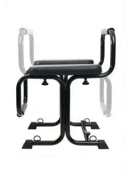 Bangers Bondage Seat with 8 Attachment Points, Padded Armrests, Black