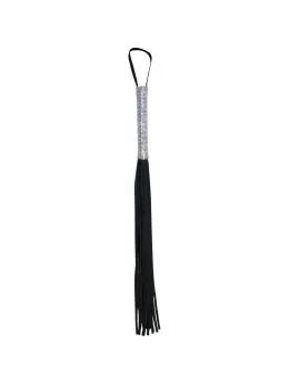 Sportsheets S&M Sparkle Flogger Vegan Leather 79cm Metallic Handle