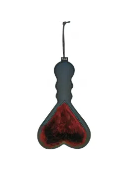 S&M Enchanted Heart Paddle Dual-Sided Vegan Burgundy 26cm