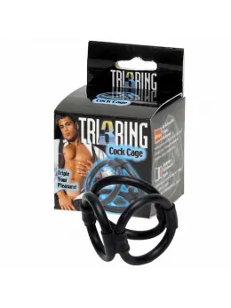 ToyJoy Tri-Ring System Adjustable Silicone Support Black