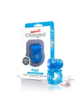 The Screaming O Charged Big O Blue Rechargeable Intimate Ring