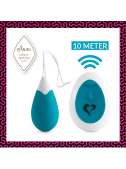 FeelzToys Anna Intimate Remote Vibrating Egg Deep Green, 10 Modes