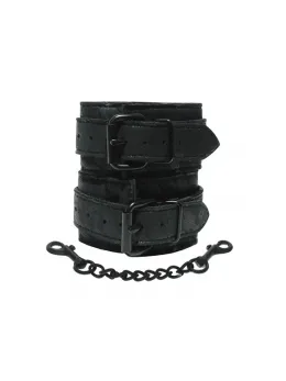 Sportsheets Sincerely Lace Cuffs - Elegant Black Adjustable Model