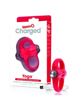 The Screaming O Charged Yoga Red Intimate Fitness Silicone Ring