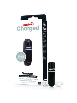 Screaming O Charged Vooom Bullet Black - Compact Rechargeable Vibrating Device