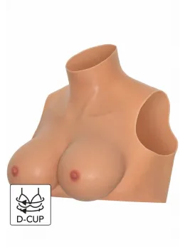ALTER EGO Wearable Breasts Crop Top D Cup Silicone High Neck