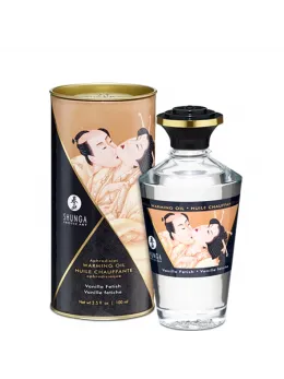 Shunga Aphrodisiac Warming Oil Vanilla 100ml - Sensual Massage Formula