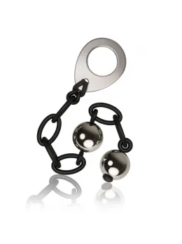 Rocks-Off Love in Chains Black - Weighted Pelvic Floor Trainer, Silicone