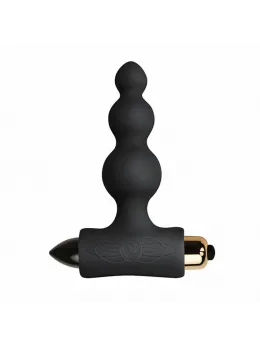 Rocks-Off Petite Sensations Bubbles Black - Compact Silicone Beads, 7 Modes