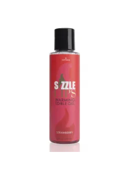 Sensuva Sizzle Lips Edible Warming Gel Strawberry 125ml