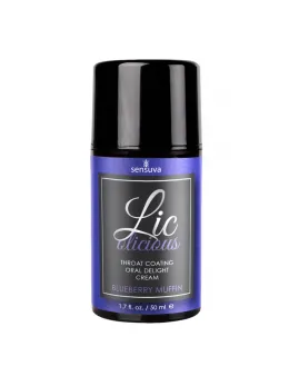 Sensuva Lic-o-licious Intimate Oral Cream Blueberry Muffin 50ml