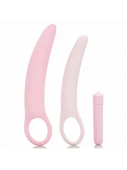 CalExotics Inspire Vibrating Silicone Dilator Set Pink 3-Piece