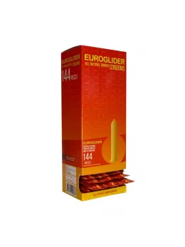 Euroglider Classic Transparent Condoms 144 pcs - Silicone Lubricated, CE0120